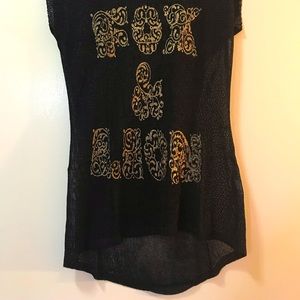 🌺 Black Mesh Blouse